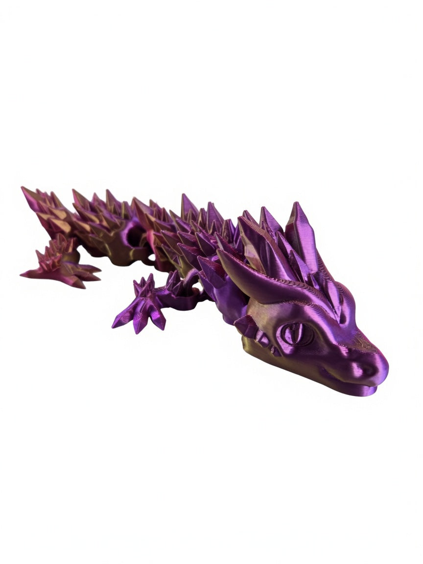 Articulated Crystal Dragon by Saber3D – Stunning Poseable 3D Print